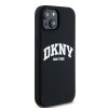 DKNY DKHMP14SSNYACH iPhone 14 / 15 / 136.1 czarny/black hardcase Liquid Silicone White Printed Logo MagSafe